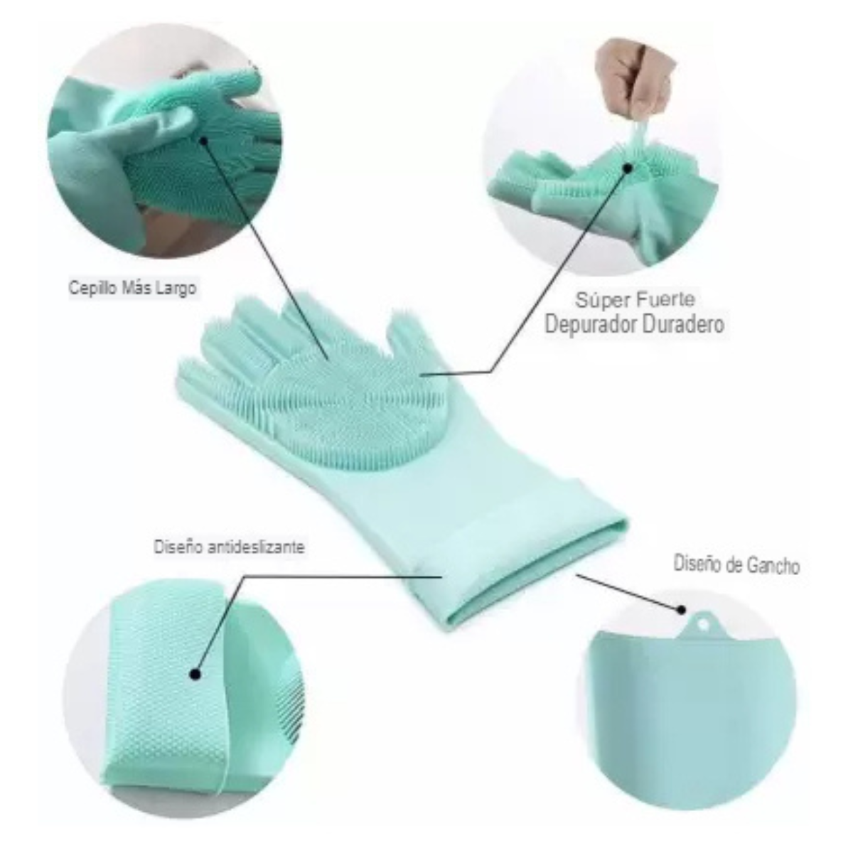 Guantes de Silicona con Relieve