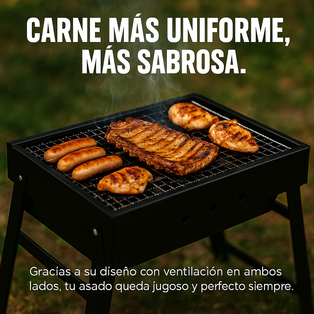 Parrilla de Carbón Portátil + Envío Gratis