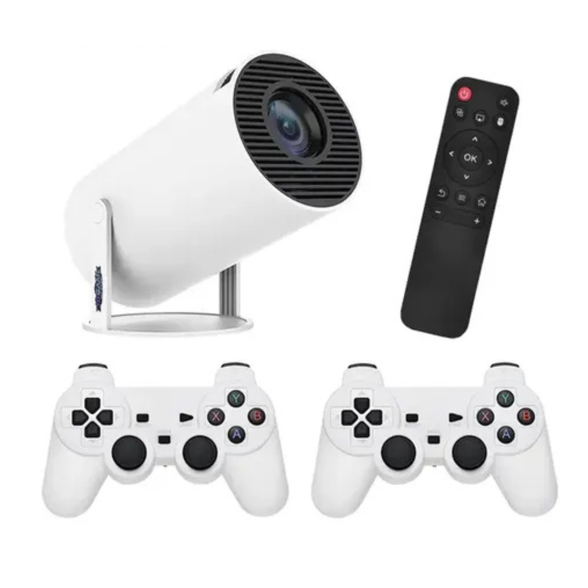 Mini Consola 2 Controles + Proyector 4K