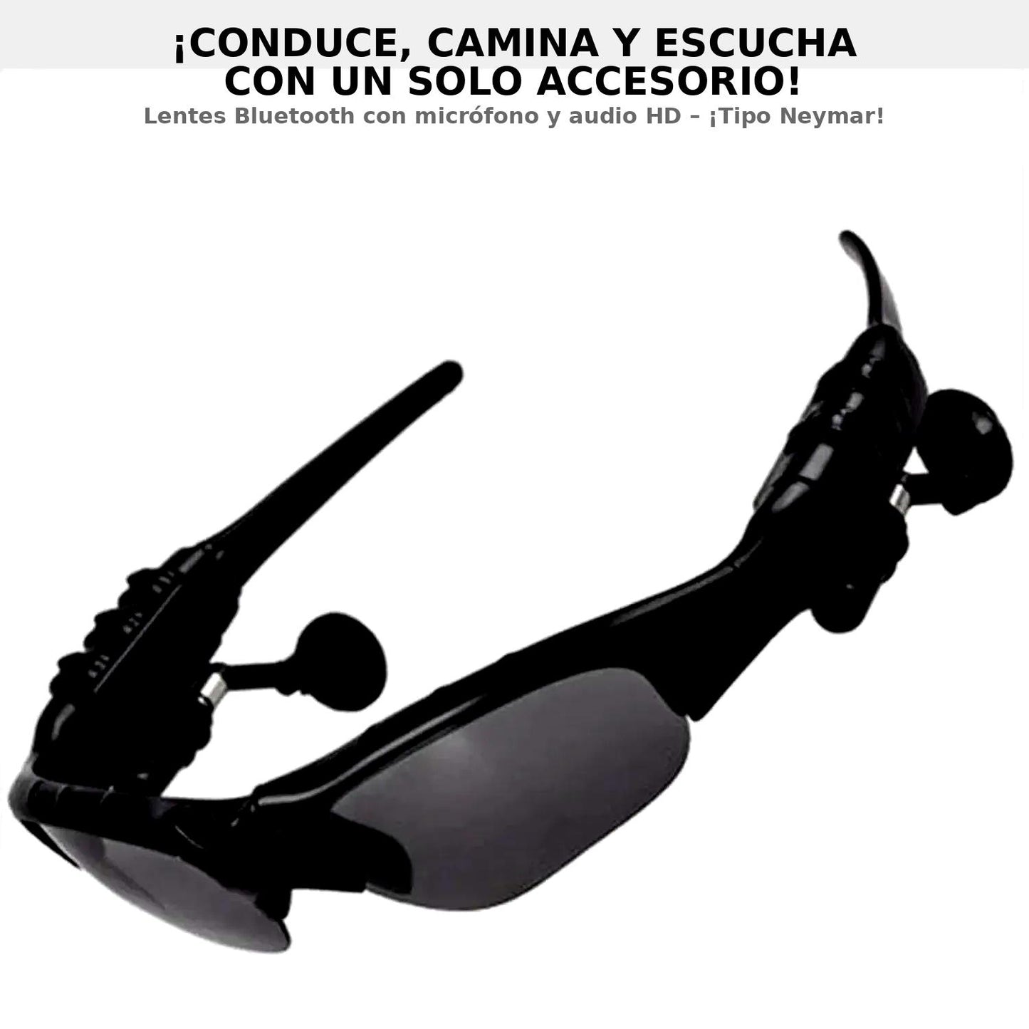 Lentes bluetooth con audifonos