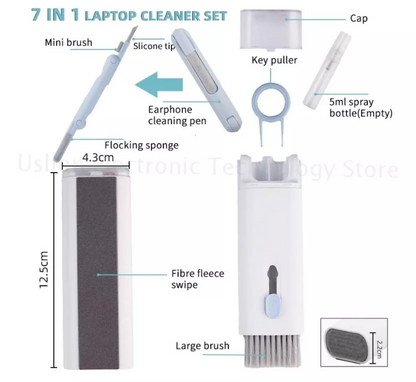 Kit Limpiador 7 en 1 para Teclados PC